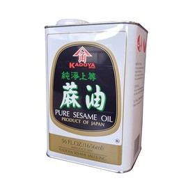 Kadoya Pure Sesame Oil, 3.5 Lb - Premium Quality, Rich Aroma, Imported from Japan, Perfect for Seasoning and Dressings, Bulk Size for Chefs and Culinary Enthusiasts