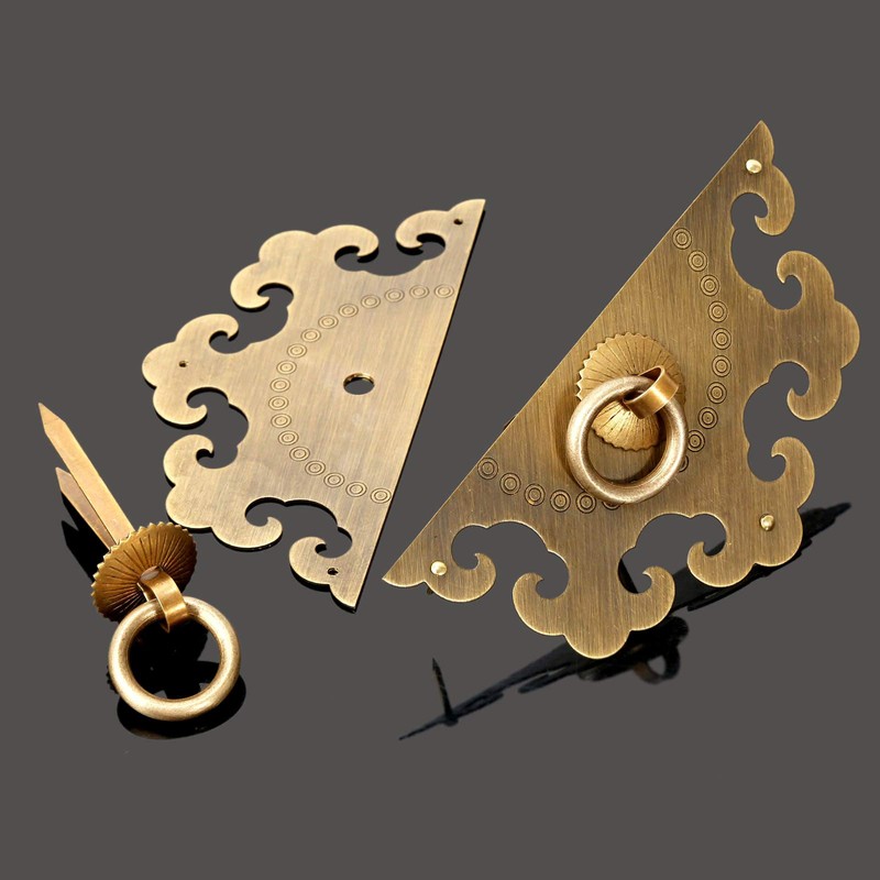 Mgoodoo Antique Knobs & Handles Furniture Brass Hardware, Cabinet Face