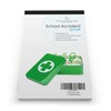 A5 school accident report book, duplicate with 50 reports