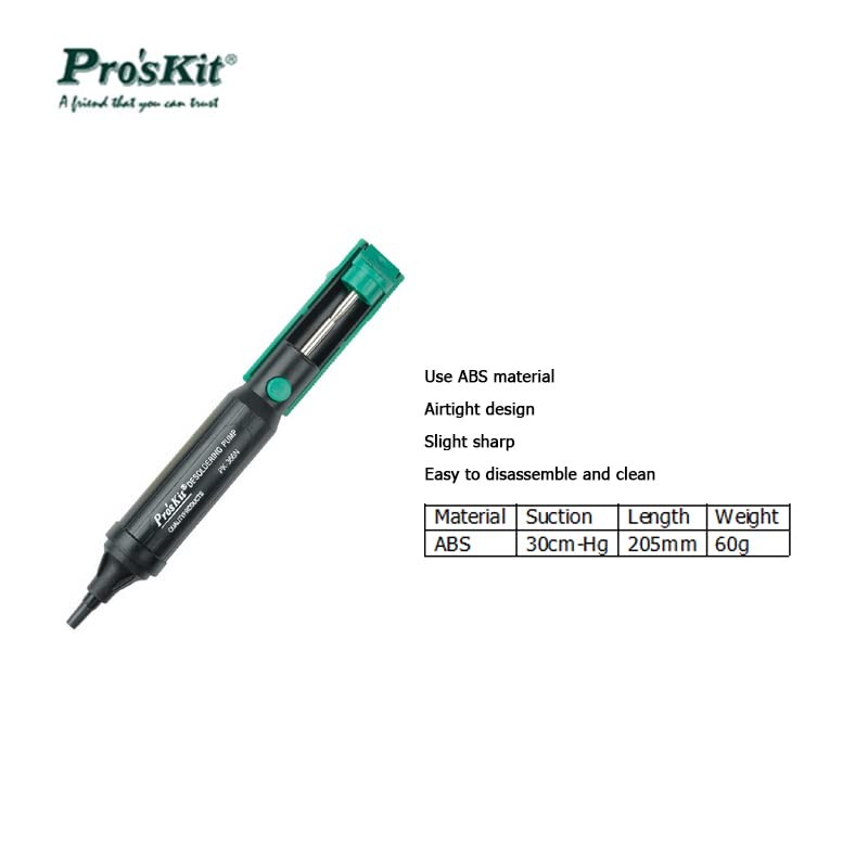 8PK-366N-G Suction Tin Solder Suckers Desoldering Gun Soldering Iron Pen