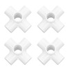 10PCS PVC Plastic Pipe Connector 6 Way Corner Elbow Fittings