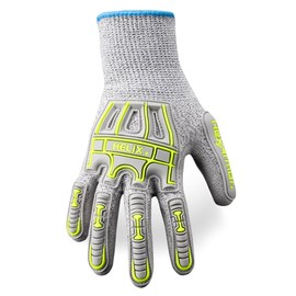 HexArmor General Purpose Safety Gloves with Impact Protection | A4 Level Cut-Resistance | High Abrasion-Resistance | 13-Gauge Seamless Knit | Touchscreen Compatible | Helix 1074IMP
