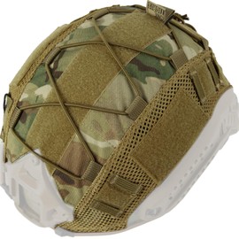 OneTigris Helmet Cover - Tactical Fast Helmet Camouflage Cloth Cover for Ops-Core Fast PJ Helmet in Size M/L, PJ/MH Helmet in Size M/L(Helmet Not Included), Multicam
