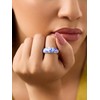 Ana Luisa Enamel Ring - Wrenley Marble Blue - Size: