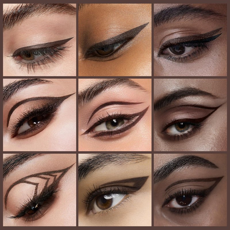 FOCALLURE Sadness Proof Precision Eyeliner,Sweatproof Eyeliner Pencil,Quick Drying,Smudge-proof,Long Lasting,Won't Slip