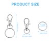 HXSEMAYIG 100 Pieces Key Chain Hooks with Key Rings Swivel