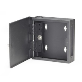 Black Box Wallmount Mini Fiber Enclosure, 1-Slot Adapter