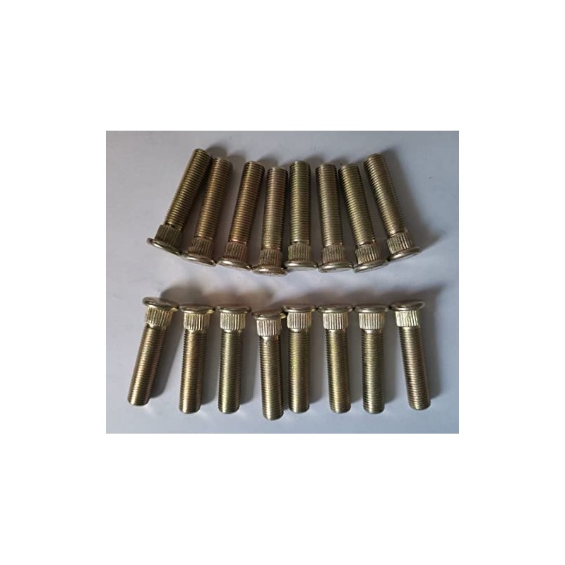 (Set of 16pcs) (3/8-24 * 1.75") Front Wheel Studs Bolts