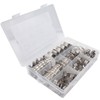 Stainless Steel 60Pcs Adjustable Hose Clamps Plumbing Fuel Line Clamps