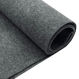 EOVEA | Acrylic Felt Fabric by The Yard | 72" Inch Wide -1.6mm Thick Felt Fabric | Non-Stiff Soft Felt Sheets | Felt Material for DIY,Craft, Sewing,Patchwork, Cushion, Padding(Charcoal, One Yard)