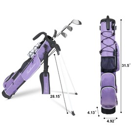 RUTHNISSI Golf Stand Bag, Lightweight Golf Easy Carry Bag with Padded Strap，Durable Pitch n Putt Golf Bag, Practice Ranger Sunday Golf Bag for Men&Women
