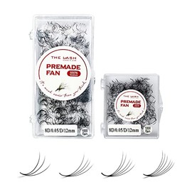 THE LASH SUPPLY THE LASH SUPPLY 1000fans 3D 4D 5D 6D 7D 8D 10D 12D 14D Wispy Premade Fan Eyelashes, C/CC/D Curl, 8-20mm Length, 0.03/0.05/0.07 Thickness, Promade Loose Eyelash Extension Fans, Mixed Length Pack