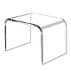 Tmoicer Kids' Step Stool 9'' Acrylic Transparent Step Stool Strong