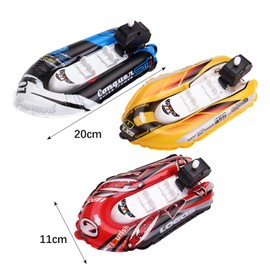 3pcs Wind Up Boat Bath Toys HSYWSH Boat Inflatable Clockwork Toys Bath Toy Play Water Toys Bathtub Floating Toy Inflatable Paddle Boat Wind Up Toys Gifts for Boys Girls (Multicolor A)