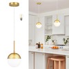 Mccokaige 6 Inch Gold Mid Century Modern Pendant Light Pendants