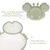 Crab Suction Plate with Suction Cup Base Silicone Divided Plate