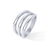PAVOI Stainless Steel Chunky Triple Band Ring for Women |