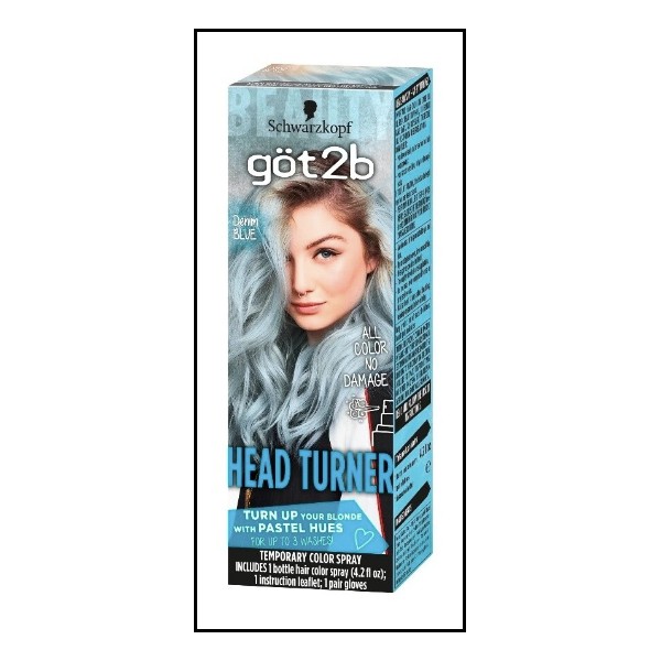 Schwarzkopf Got2b Head Turner Temporary Hair Color Spray 4.2 Fl