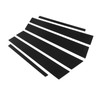 Side Pillar Post Trim 4D Style Glossy Black Replacement for