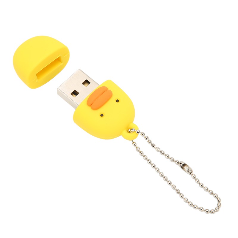 Cartoon Flash Drive Cute Yellow Duck Shape Anti Electromagnetic Interference