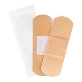 Plastic Flexible Adhesive Bandage Strips, 1” x 3”, Box of 100 Sterile Bandages for First Aid Kit Wound Care & Protection, Latex Free