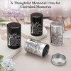 SOITIS Set of 4 Small Urns for Human Ashes Keepsake,
