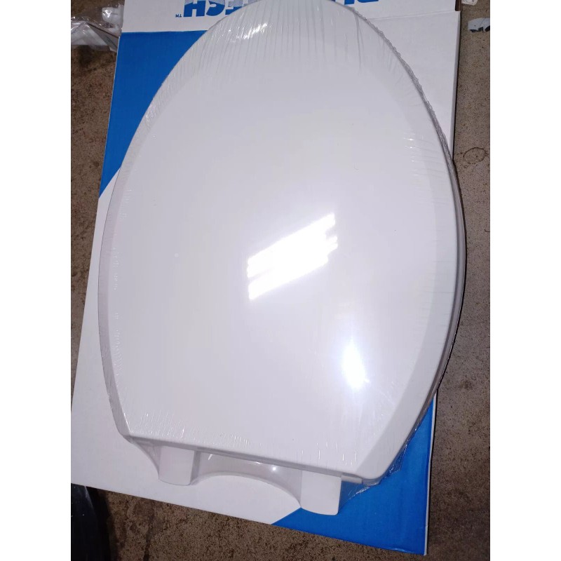 PlumbTech 225-00 Slow Close Elongated Toilet Seat with Adjustable Hinge,