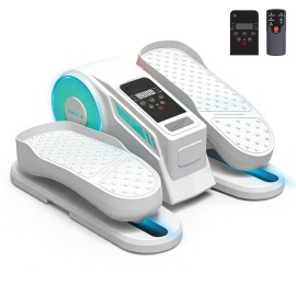 Family Fitness Electric Mini Portable ABS Elliptical Bike Cross Trainer for Home Use Lose Weight Mini StepperColor: White