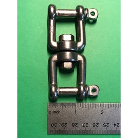 US Stainless Stainless Steel 316 Anchor Swivel Jaw and Jaw 5/16" or 8mm Marine Grade