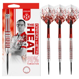 Harrows Damon Heta 'Series 2' 90% Tungsten Steel Tip Darts Set (23, Grams)
