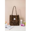 Svnqney Women's Tote Bag, Leopard pattern, L