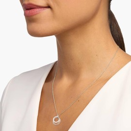 ZIIERMOSS 30th Birthday Gifts for Women,Thoughtful 30th Birthday Gifts with Card Interlocking Circles Silver Necklace Happy Birth Presents for Women Mun Wife Sister