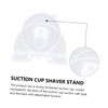 Zerodeko 2pcs Strong Suction Cup Razor Rack for Men Transparent