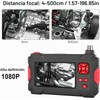 Walfront Boroscopio Industrial, Doble Lente, 9 LED, Pantalla LCD