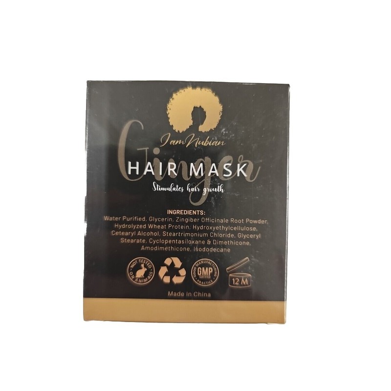 Iam Nubian Ginger Hair Mask Stimulates Hair Growth Strengthens Anti