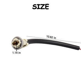 Liujjyh LED License Plate Light Socket with Wiring Harness Compatible with F150 F250 ...