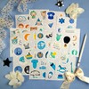 Pack of 100 Boys Stickers for Baby Shower, Newborn Stickers,