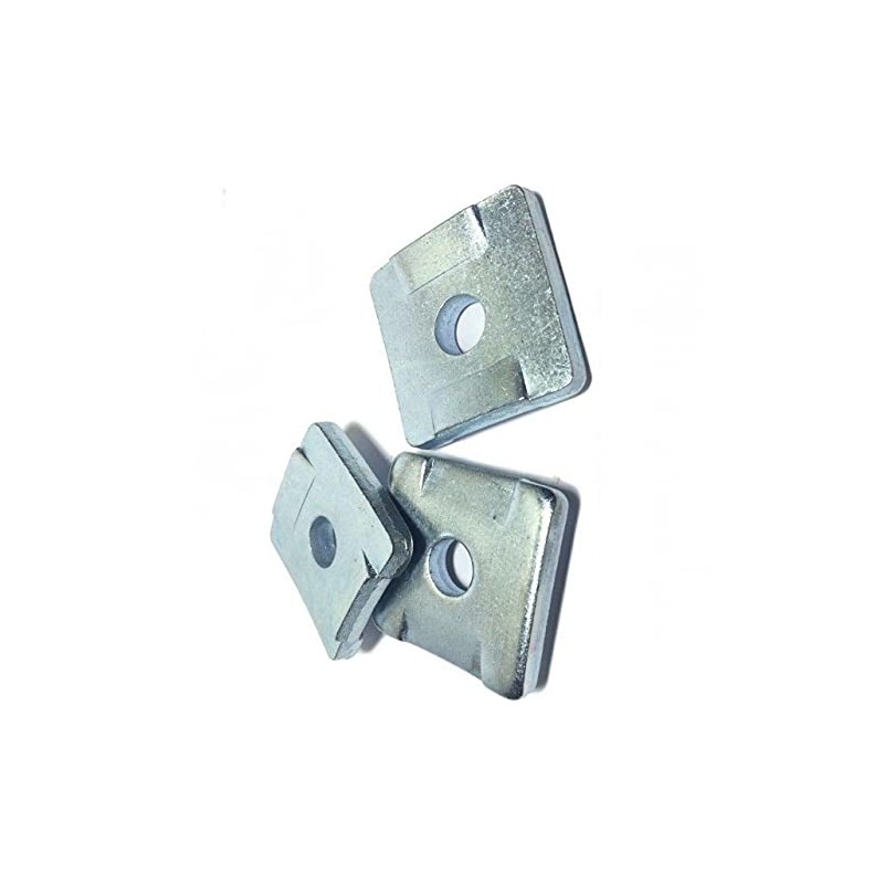 Pr-Mch Package of 25, 3/8" Square Washers w/Guides for Unistrut