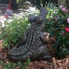 Toad Hollow Large Standing Gator with Welcome to Our Swamp