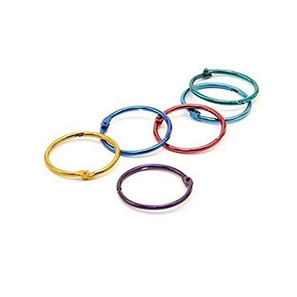 Hygloss Products, Inc Book Rings, 2 inch, Assorted Colors
