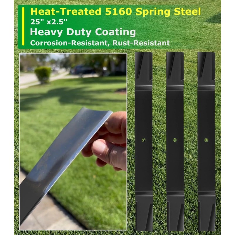 for Bush Hog 88773 82325 Blades 72" Cut Finish Mower