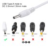uxcell USB Type-A Male to 3.5 x 1.35mm DC 5V