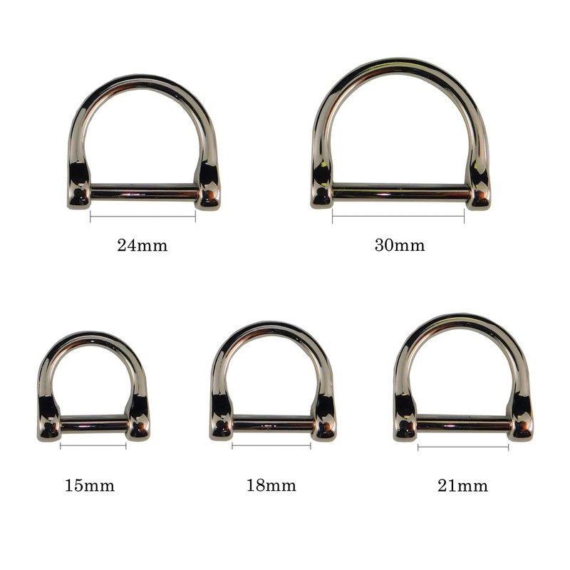 [Leather King] Hand Ring (D Can) Screw Type (Silver) 0.7