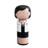 Lucie Kaas Coco Wooden Figure, Wood, Multi-Colour, 14.5 cm