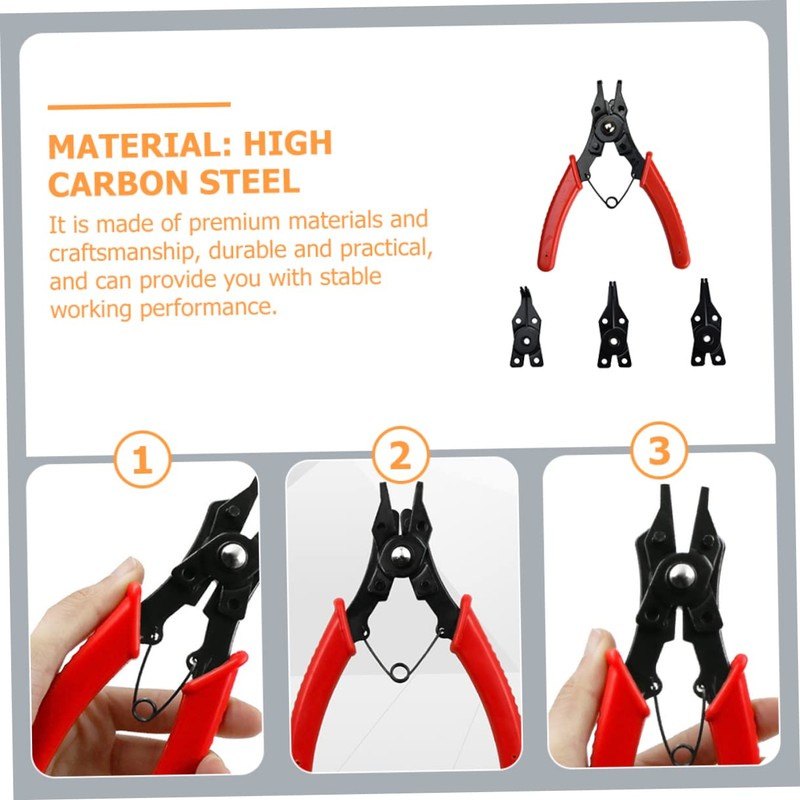 Gadpiparty 1Set Pliers Set Interchangeable Jaw Tool for Automotive Plumbing
