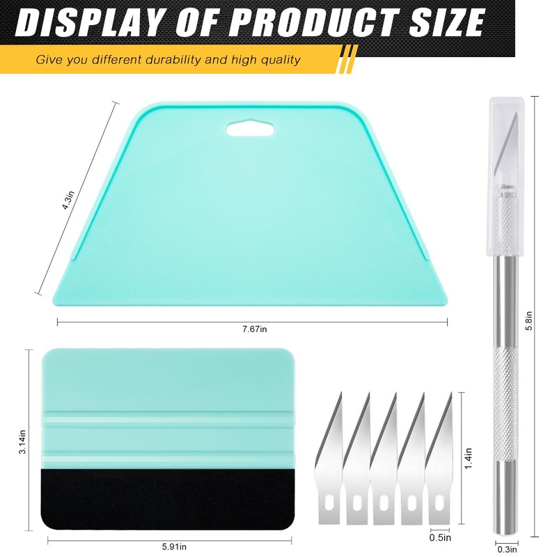 WRAPXERPT Wallpaper Smoothing Tool,Wallpaper Tool Kit for Peel and Stick