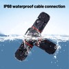 Piuluvor® IP68 Cable Connector Waterproof 3-Pin T-Shape Connection Sleeve Earth