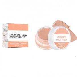 Melemando 4 Colors Under Eye Brightener, Conceal & Brighten Dark Circles, Nourishing Waterproof Under Eye Cream Pot Concealer Full Coverage Peach Color Corrector Makeup(02 Warm Nude)