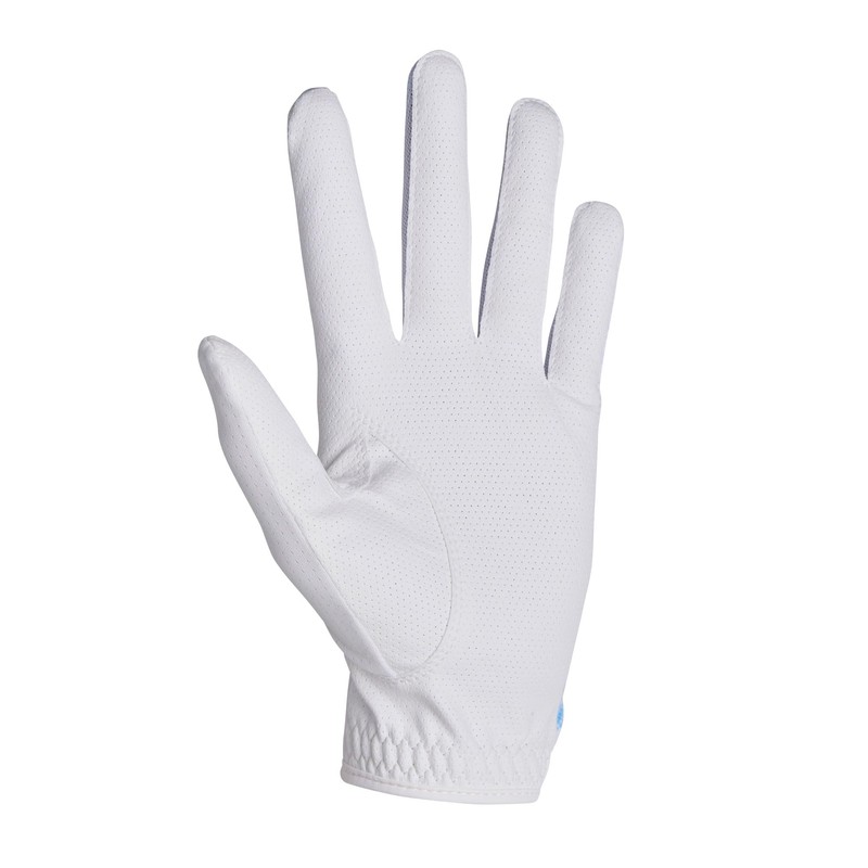 FootJoy Women's Golf Gloves, Staycool EX, Ambidextrous, White/Blue, 7.1 inches