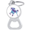 Watercolor Unicorn Bottle Opener Keychain